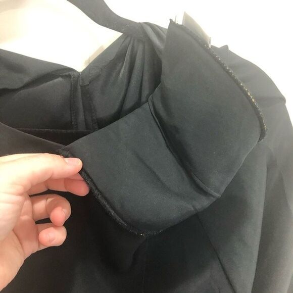 Vintage Pat Argenti Black Silk Blouse Size Small - Picture 5 of 7